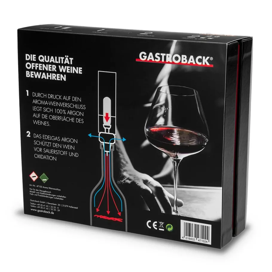 GASTROBACK Weindekanter & Weinverschluss*Aroma Weinverschluss