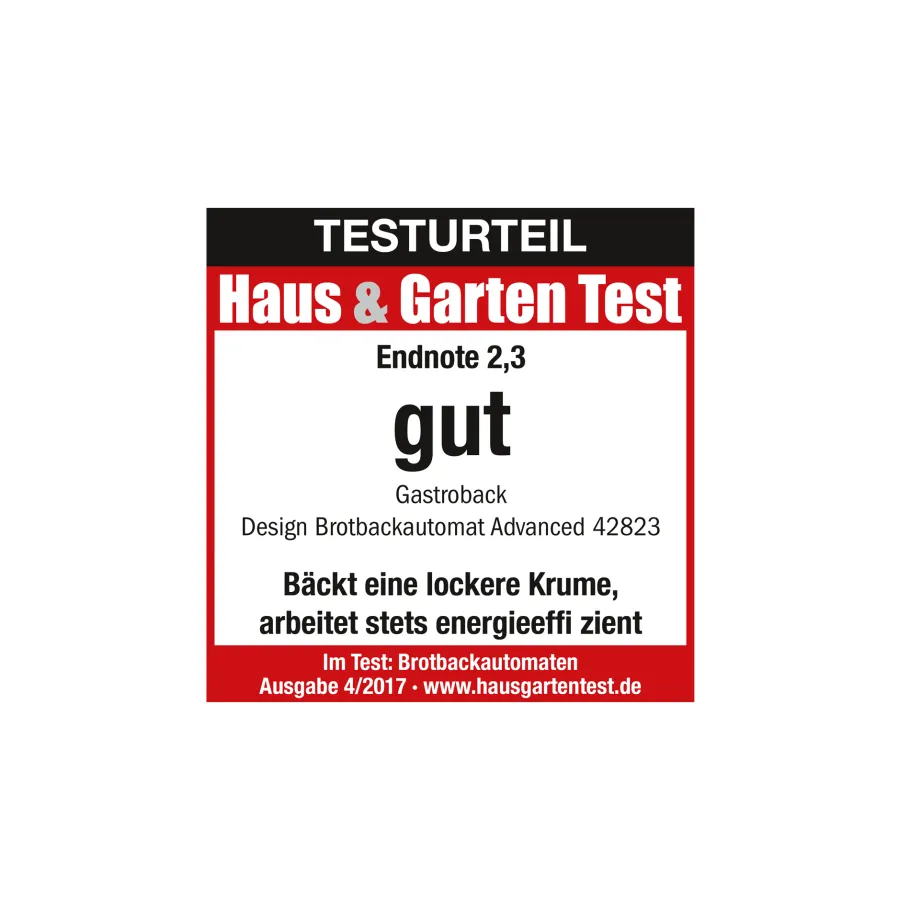 GASTROBACK Brotbackautomat|Brotbackautomat*Design Brotbackautomat Adv. inkl. Eiscremebehälter