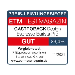 GASTROBACK Espressomaschinen*Design Espresso Barista Pro