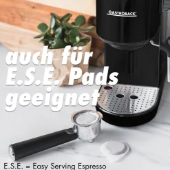 GASTROBACK Espressomaschinen*Design Espresso Piccolo Schwarz
