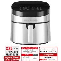 GASTROBACK Fritteuse, Heißluftfritteuse / Airfryer*Design Heißluftfritteuse Air Pro XXL