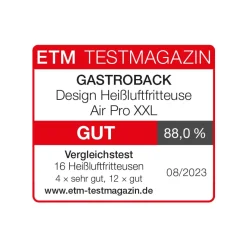 GASTROBACK Fritteuse, Heißluftfritteuse / Airfryer*Design Heißluftfritteuse Air Pro XXL