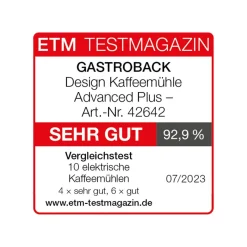 GASTROBACK Kaffeemühlen*Design Kaffeemühle Advanced Plus