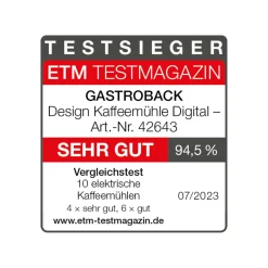 GASTROBACK Kaffeemühlen*Design Kaffeemühle Digital
