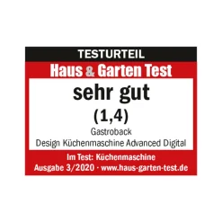 GASTROBACK Küchenmaschine*Design Küchenmaschine Advanced Digital inkl. Pasta