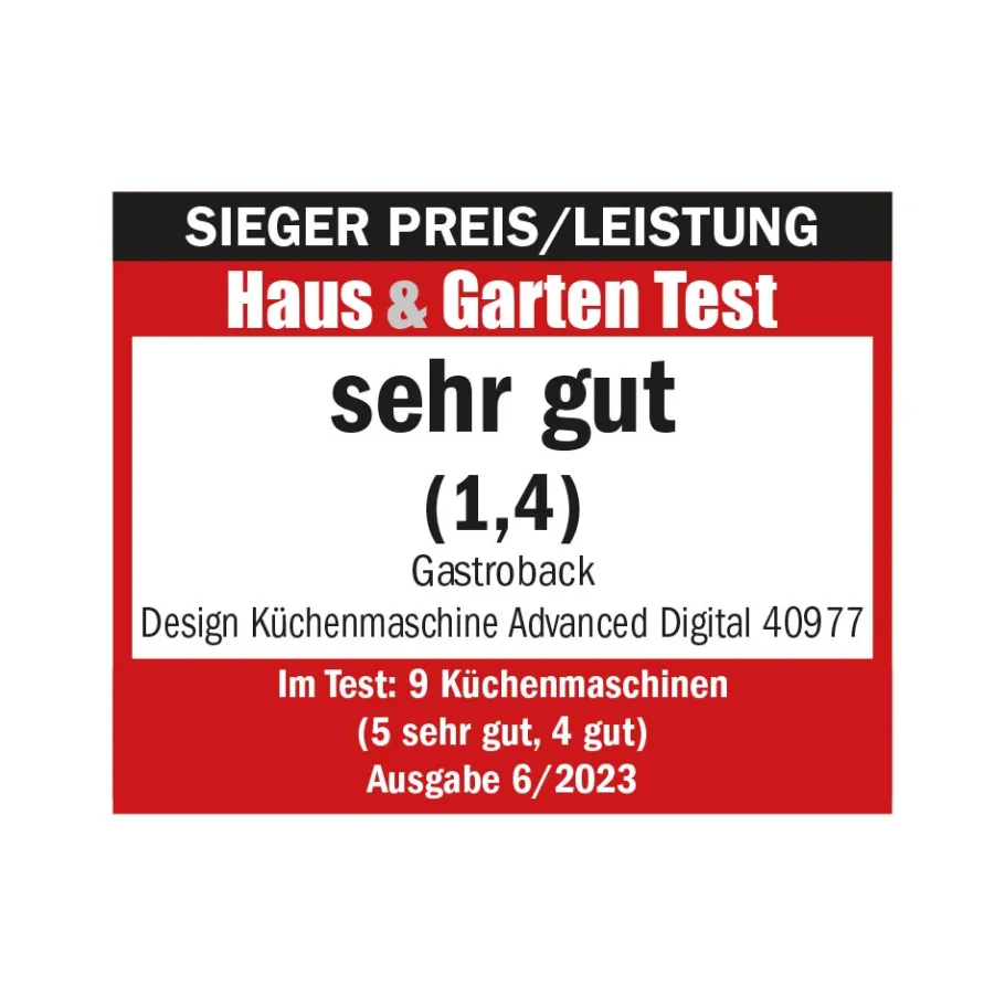 GASTROBACK Küchenmaschine*Design Küchenmaschine Advanced Digital