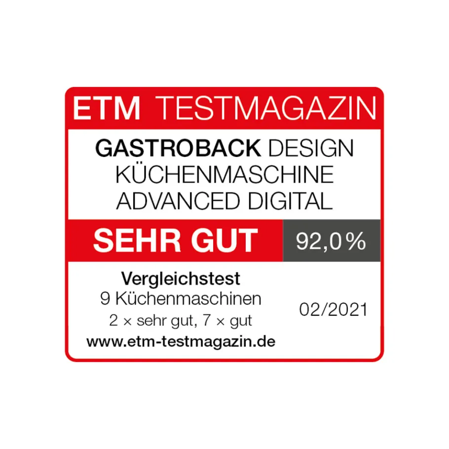 GASTROBACK Küchenmaschine*Design Küchenmaschine Advanced Digital