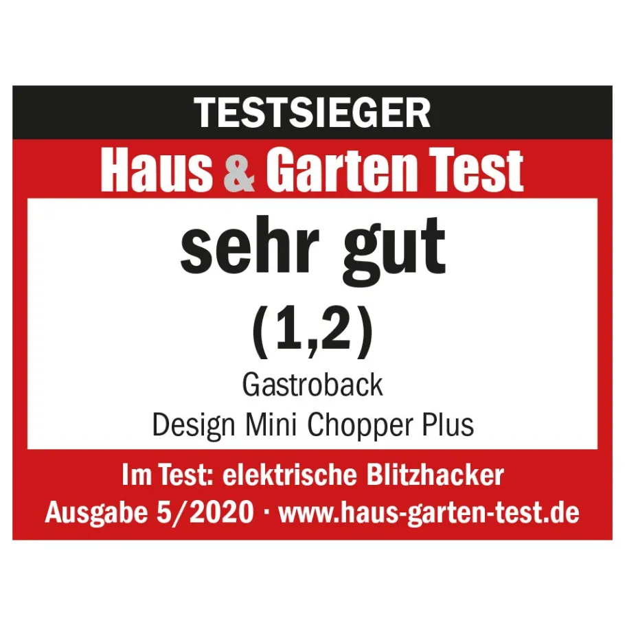 GASTROBACK Zerkleinerer, Elektromesser & Food Processor*Design Mini Chopper Plus