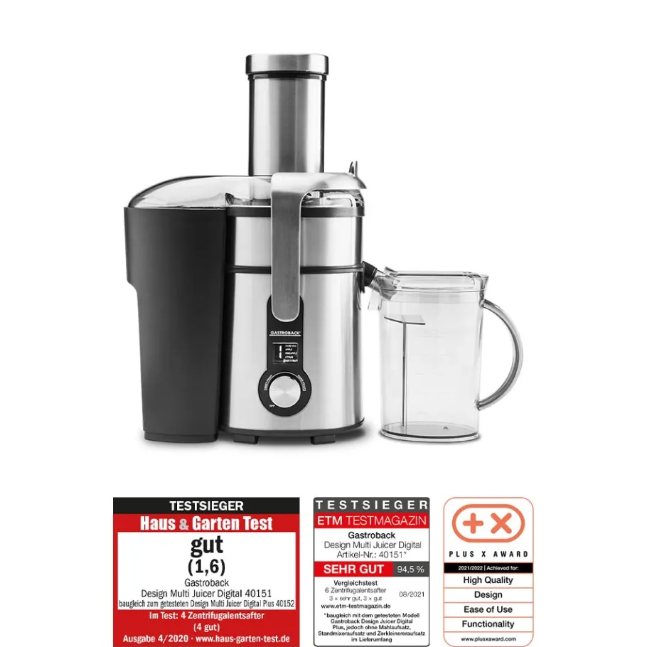GASTROBACK Entsafter & Slow Juicer*Design Multi Juicer Digital