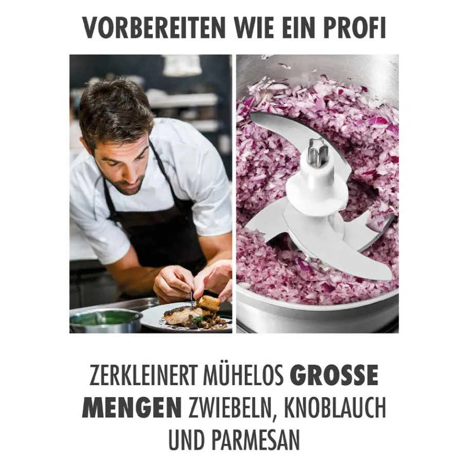 GASTROBACK Zerkleinerer, Elektromesser & Food Processor*Design Multizerkleinerer Professional 5 L