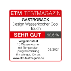 GASTROBACK Teekocher & Wasserkocher*Design Wasserkocher Cool Touch