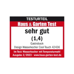 GASTROBACK Teekocher & Wasserkocher*Design Wasserkocher Cool Touch