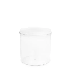 GASTROBACK Zubehör|Dosierspender Mit Hebelbedienung*Dose 3,5 l, Dose glasklar,Deckel weiß GKC 3,5