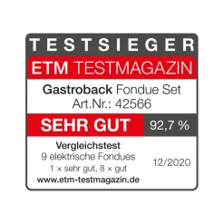 GASTROBACK Raclette & Fondue*Fondue Set