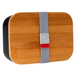 GASTROBACK Home*Lunchbox schwarz, mit Bambusdeckel