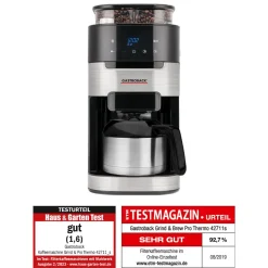 GASTROBACK Filterkaffeemaschinen*Kaffeemaschine Grind & Brew Pro Thermo
