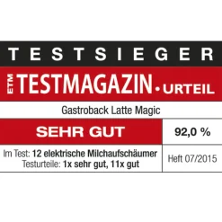 GASTROBACK Milchaufschäumer*Latte Magic_weiß