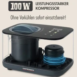 GASTROBACK Eismaschine & Ice Shaver*Mini Gelateria 2-in-1 Kompressor-Eismaschine 1 l