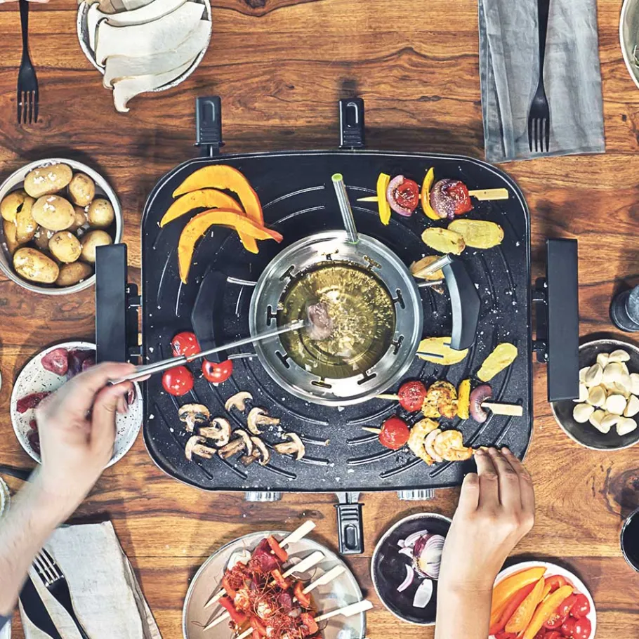 GASTROBACK Raclette & Fondue*Raclette Fondue Set Family and Friends